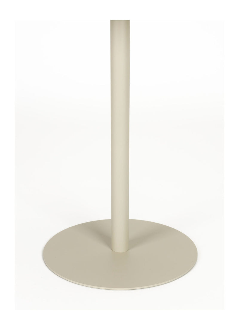 Beistelltisch Snow von Zuiver, rund aus Edelstahl in Beige