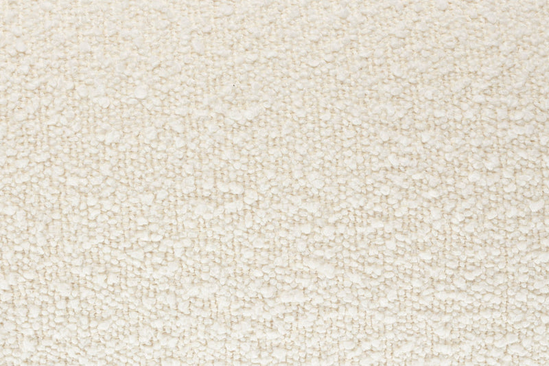 Loungesessel Oolong Beige mit Bouclé-Bezug und Eschenholz-Gestell