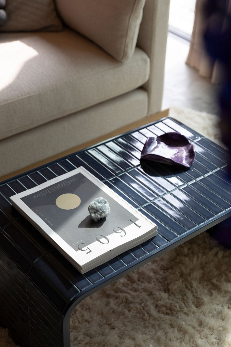 Couchtisch Tiles Zuiver Blau mit Fliesenoptik für Indoor & Outdoor