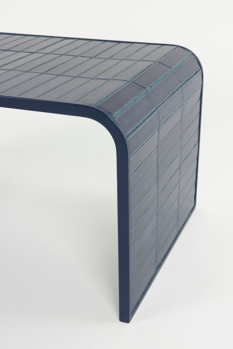 Couchtisch Tiles Zuiver Blau mit Fliesenoptik für Indoor & Outdoor