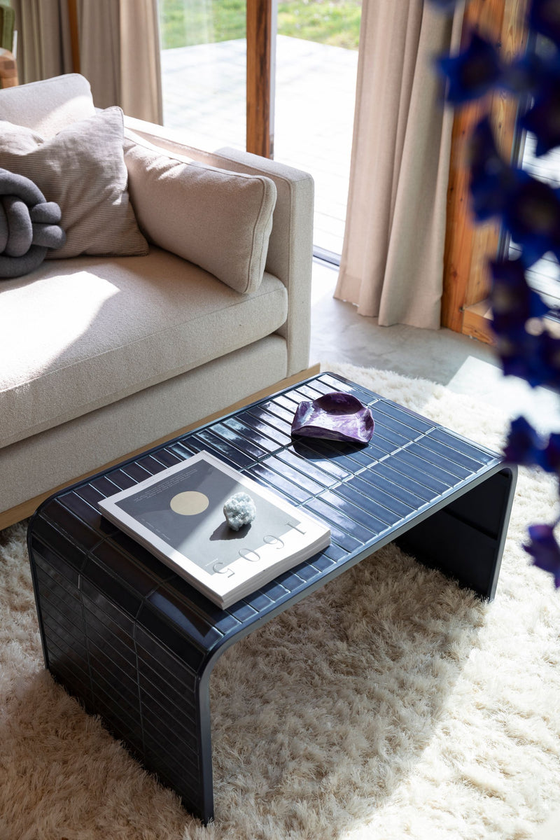 Couchtisch Tiles Zuiver Blau mit Fliesenoptik für Indoor & Outdoor