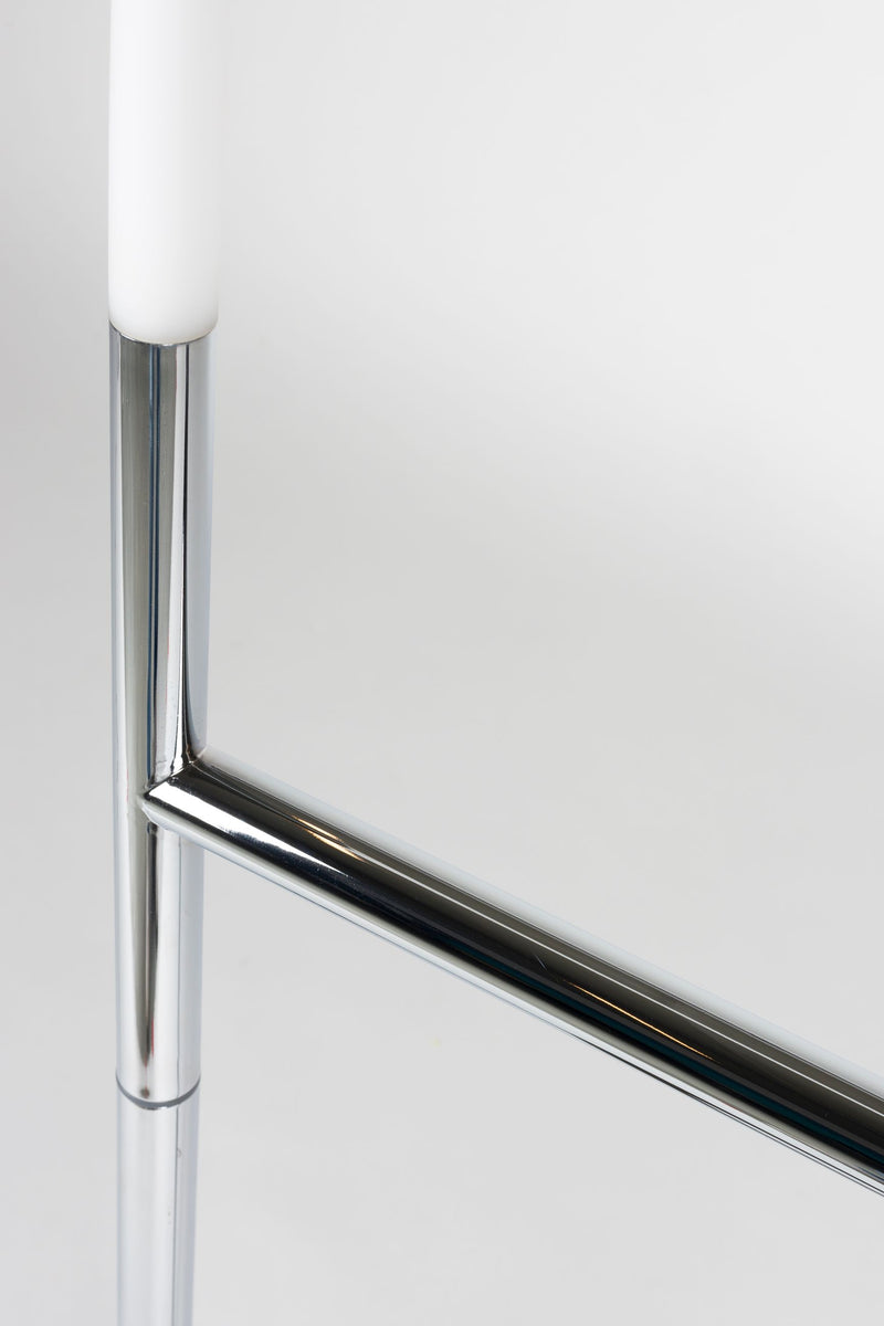 Stehlampe Arch Chrome mit Metallfuß und römischem Bogendesign