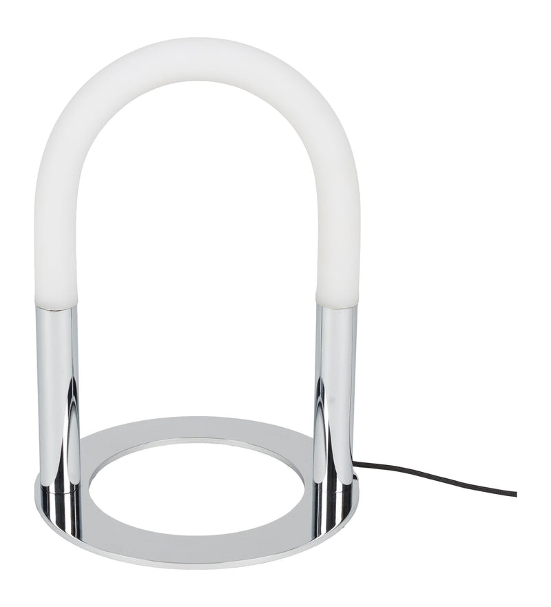 Tischlampe Arch Chrome von Zuiver mit Touch-Dimmer, 3 Stufen