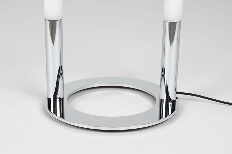 Tischlampe Arch Chrome von Zuiver mit Touch-Dimmer, 3 Stufen