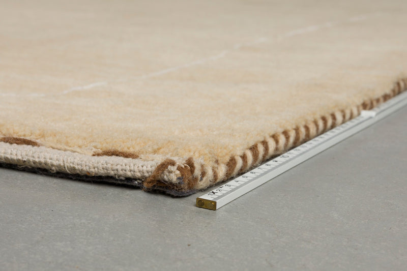 Teppich Doodle 160x230 Beige, handgefertigt aus Polyester von Zuiver