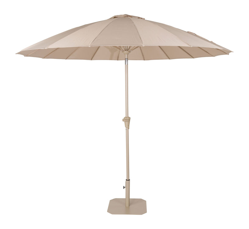 Sonnenschirm Sunshine Zuiver, Beige mit Ständer und Schutzhülle
