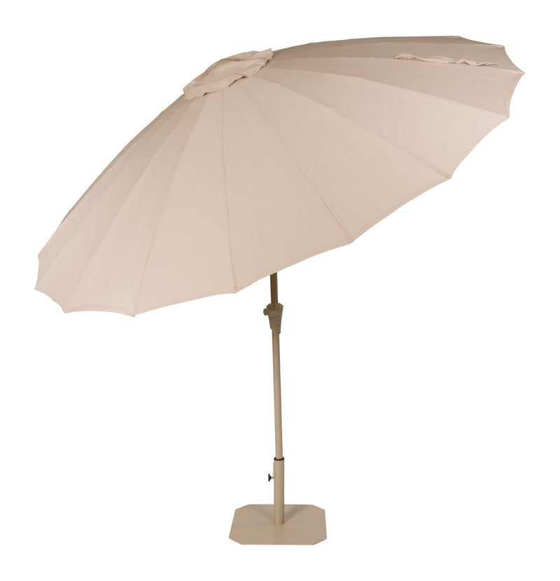 Sonnenschirm Sunshine Zuiver, Beige mit Ständer und Schutzhülle