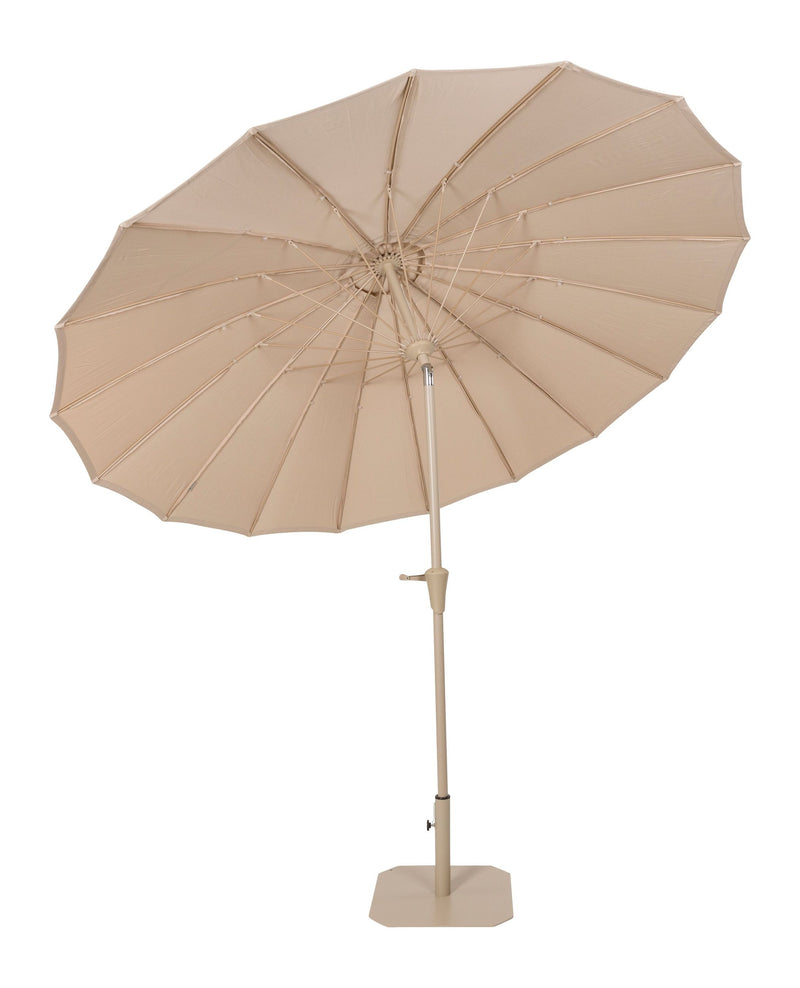 Sonnenschirm Sunshine Zuiver, Beige mit Ständer und Schutzhülle