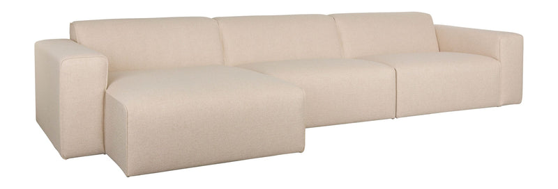 Sofa Milka 4,5-Sitzer links in Sand mit Chaiselongue von Zuiver