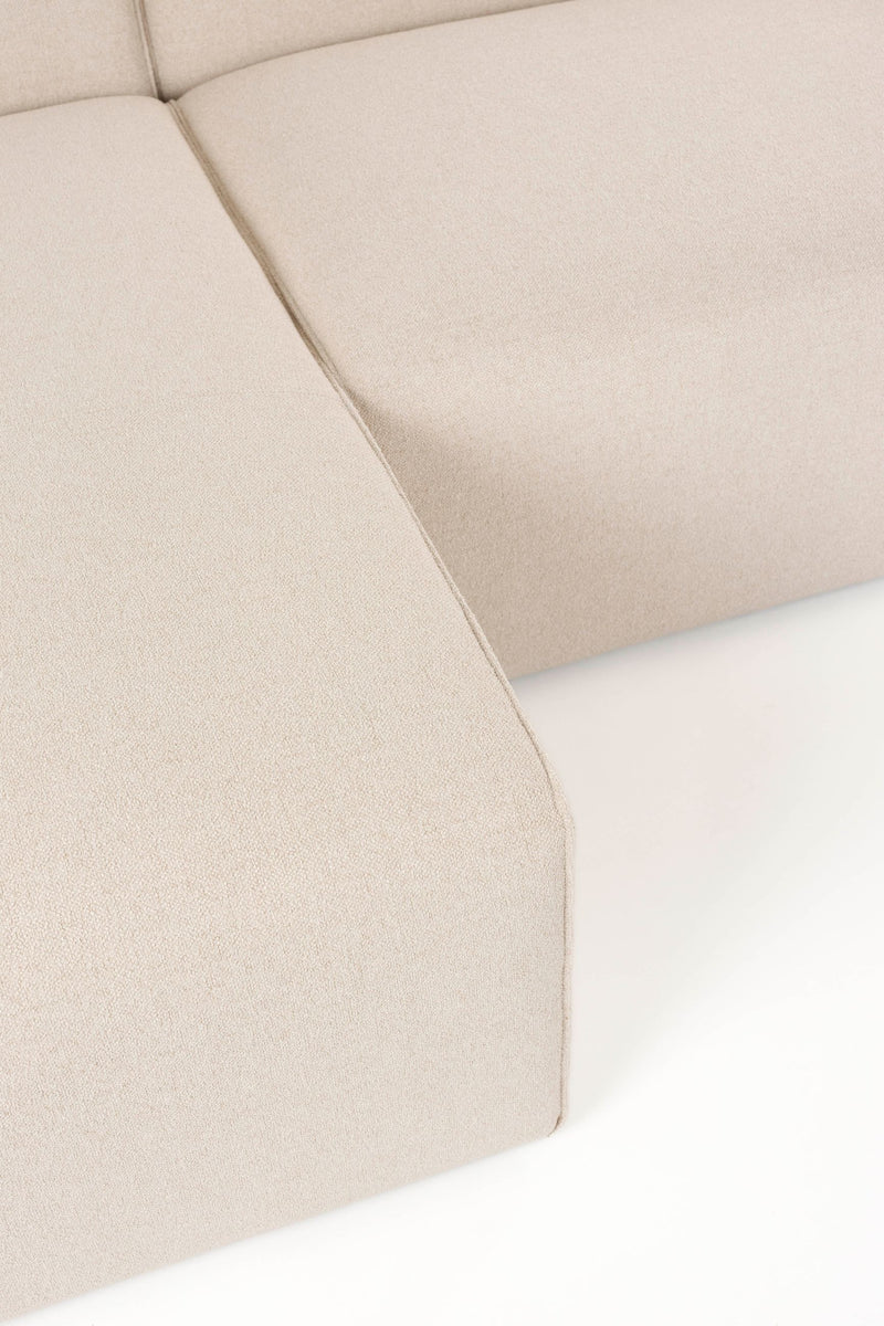 Sofa Milka 4,5-Sitzer links in Sand mit Chaiselongue von Zuiver