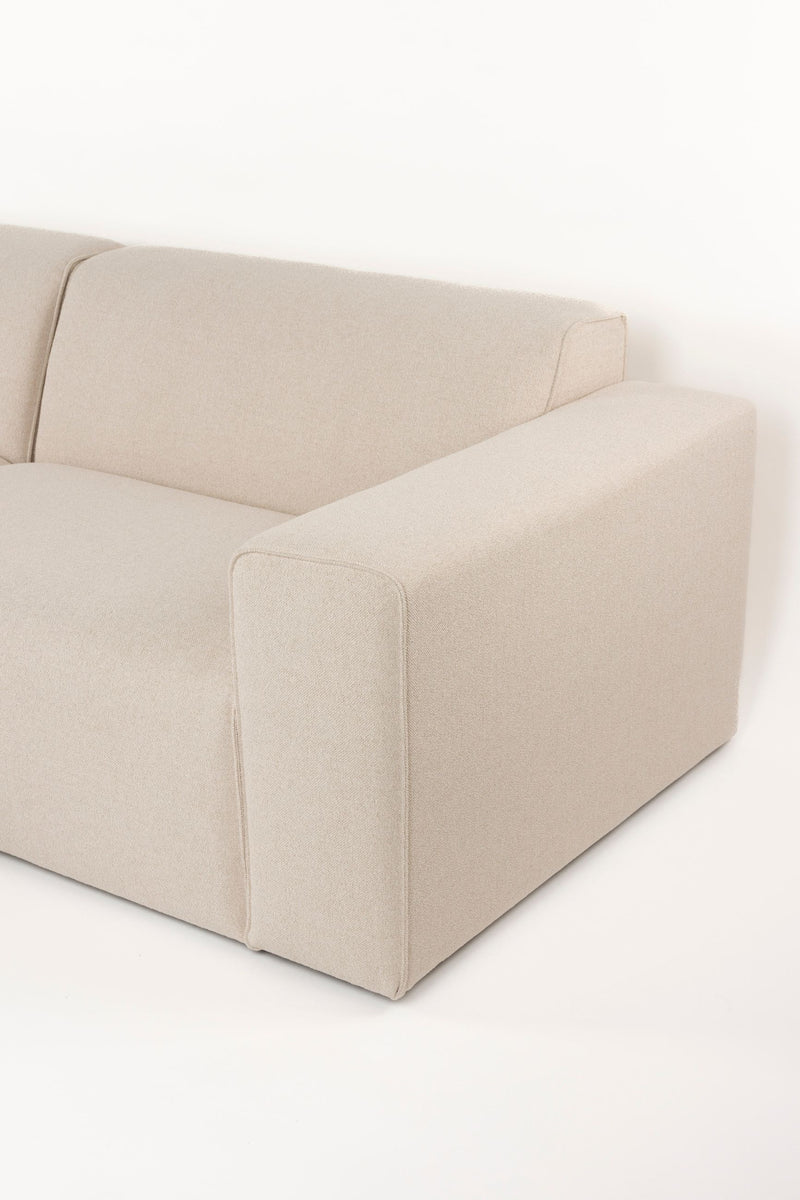 Sofa Milka 4,5-Sitzer links in Sand mit Chaiselongue von Zuiver