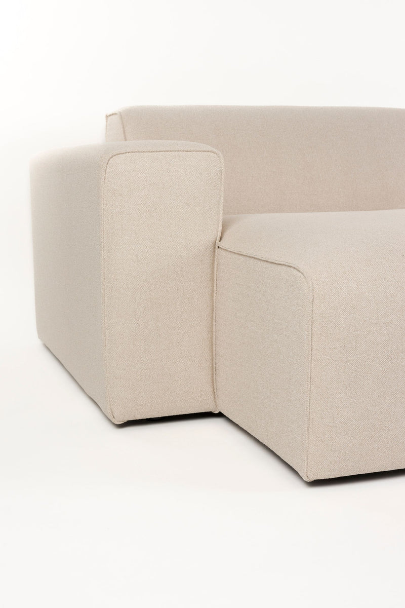 Sofa Milka 4,5-Sitzer links in Sand mit Chaiselongue von Zuiver