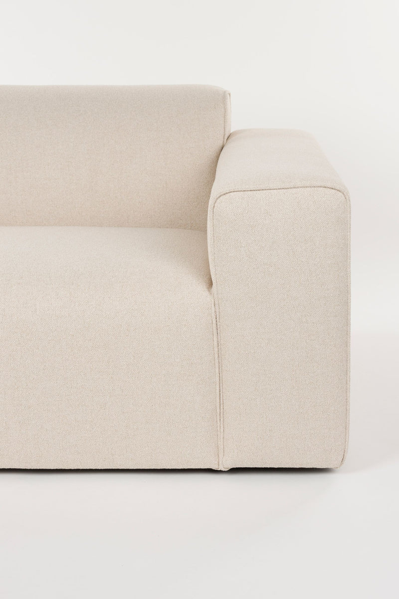 Sofa Milka 4,5-Sitzer links in Sand mit Chaiselongue von Zuiver
