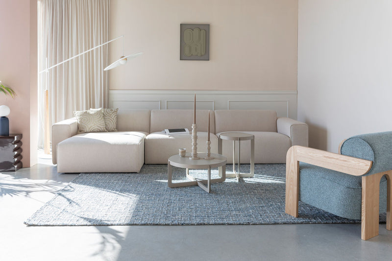Sofa Milka 4,5-Sitzer links in Sand mit Chaiselongue von Zuiver