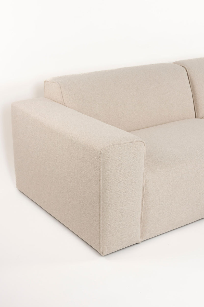 Sofa Milka 4,5-Sitzer mit Chaiselongue in Sand von Zuiver