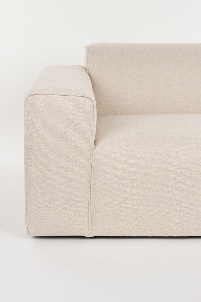 Sofa Milka 4,5-Sitzer mit Chaiselongue in Sand von Zuiver