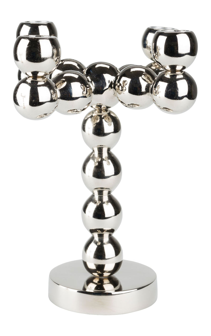 Kerzenständer Bubbles Zuiver für 4 Kerzen in glänzendem Silber