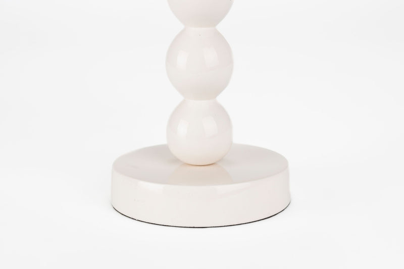 Kerzenständer Bubbles Four aus Aluminium, glänzendes Beige, 4 Kerzen