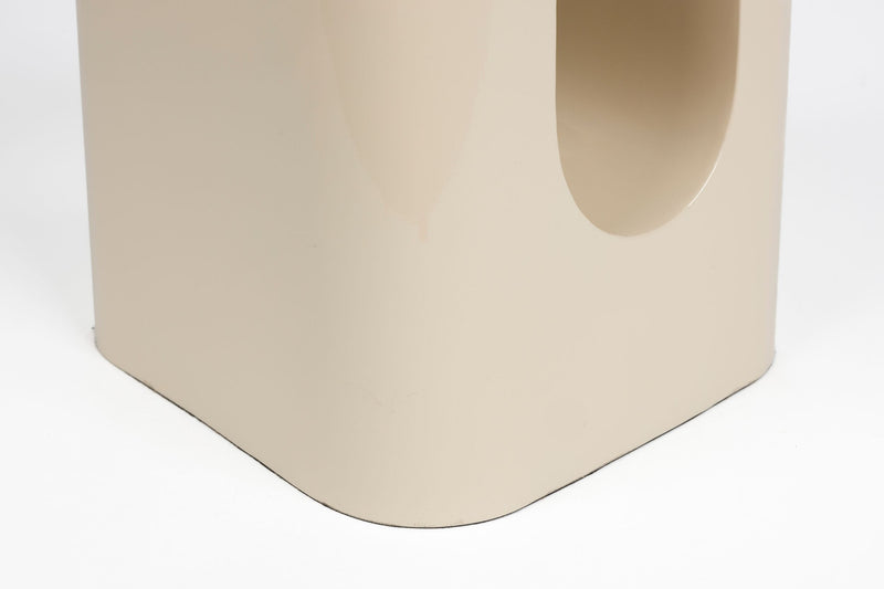 Hocker Creek Beige aus Eisen mit glänzender Oberfläche von Zuiver