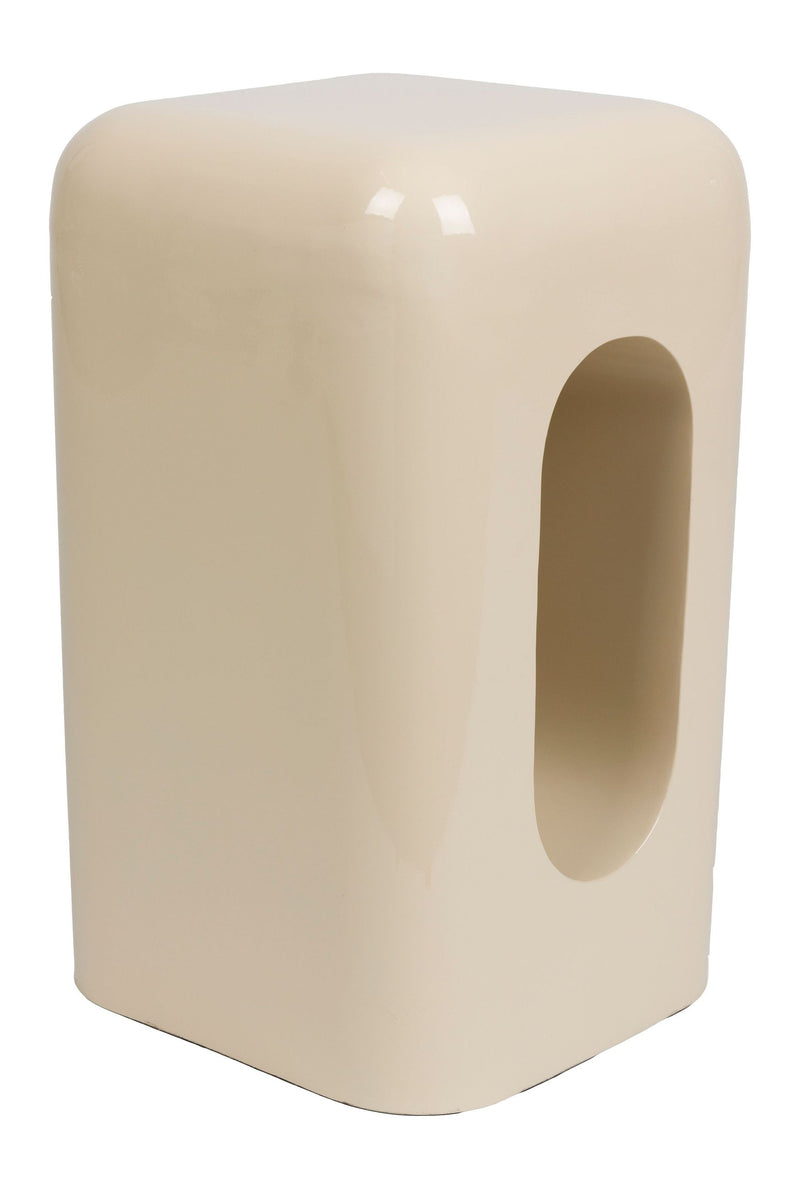 Hocker Creek Beige aus Eisen mit glänzender Oberfläche von Zuiver