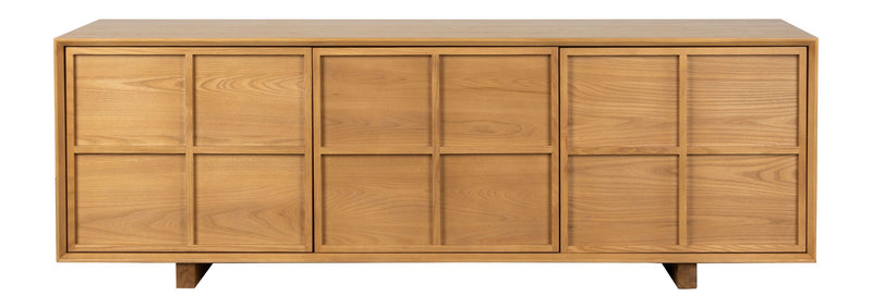Sideboard Raster Low aus Eschenfurnier, Japandi-Design von Zuiver