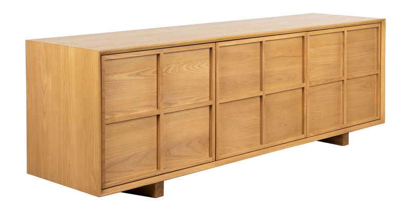 Sideboard Raster Low aus Eschenfurnier, Japandi-Design von Zuiver