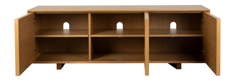 Sideboard Raster Low aus Eschenfurnier, Japandi-Design von Zuiver