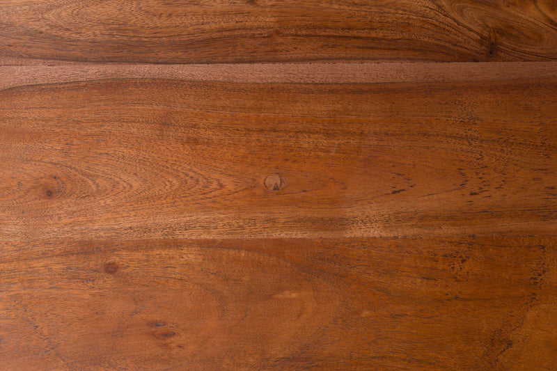 Couchtisch Floss Walnut aus Akazienholz, rund in Braun von Zuiver