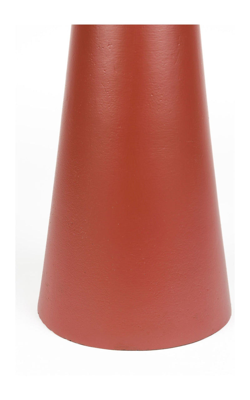 Beistelltisch Floss Marsala von Zuiver aus rotem Aluminium, rund