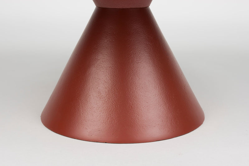Couchtisch Floss Marsala in Rot aus Aluminium für Wohnzimmer