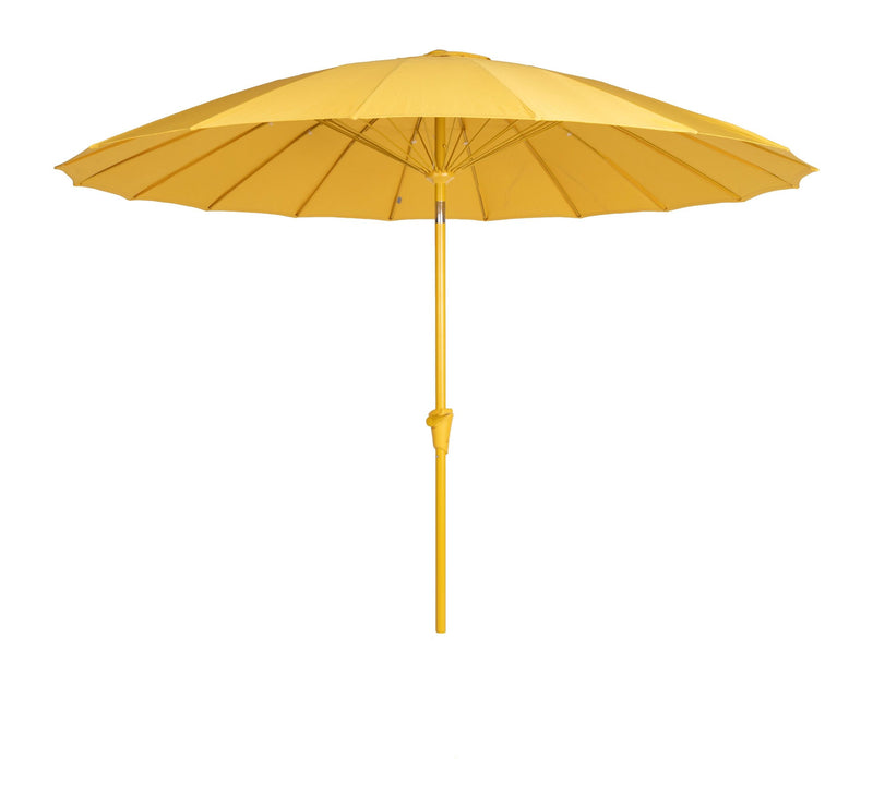 Sonnenschirm Sunshine von Zuiver in Gelb mit Aluminiumgestell