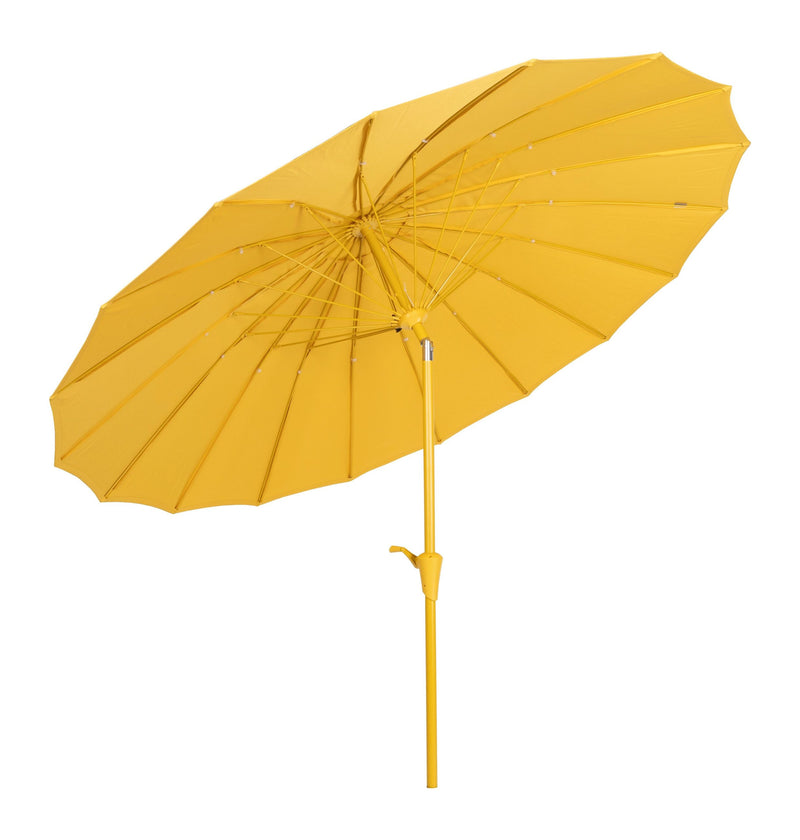 Sonnenschirm Sunshine von Zuiver in Gelb mit Aluminiumgestell