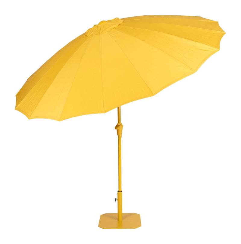 Sonnenschirm Sunshine von Zuiver in Gelb für den Garten, 250x250 cm