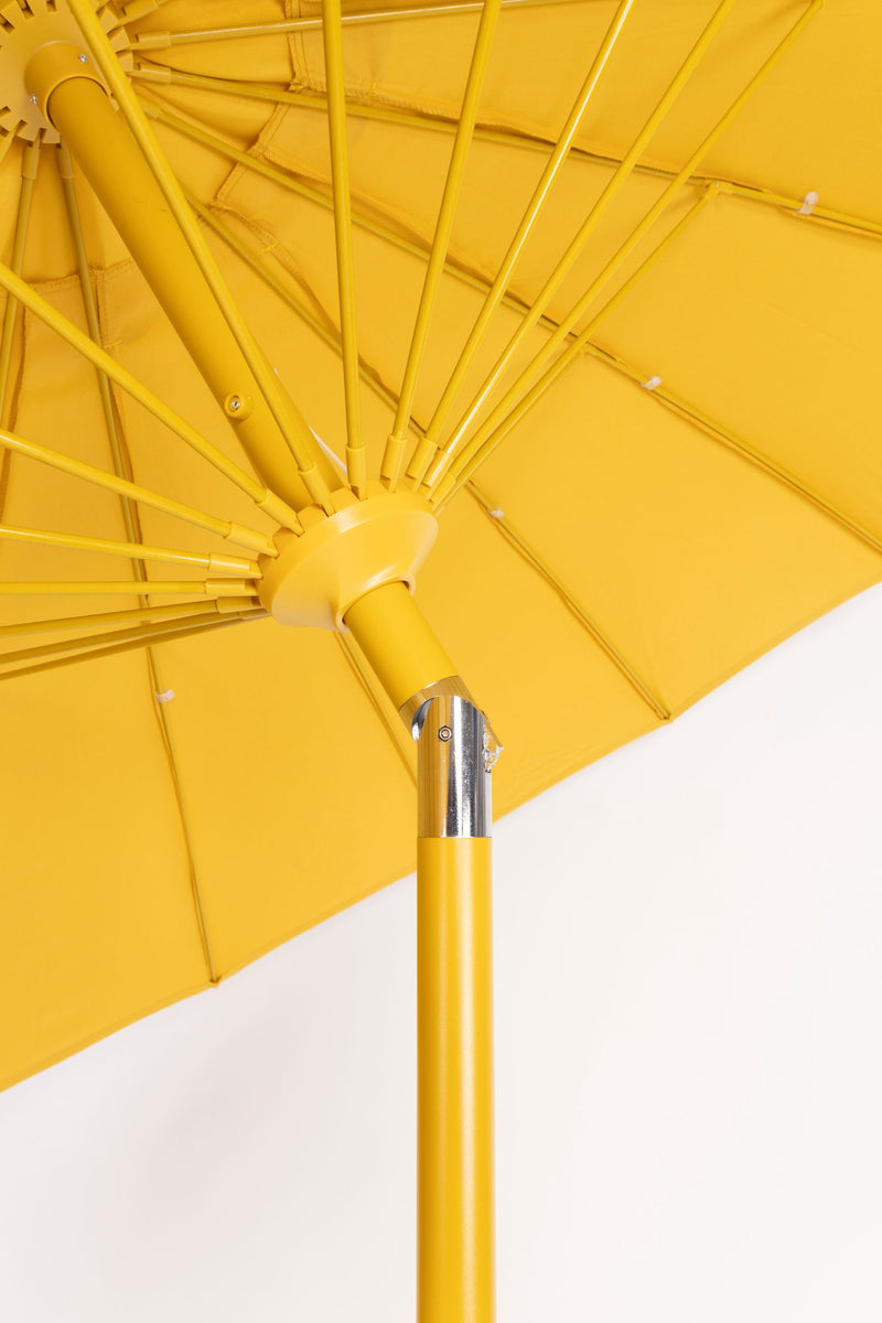 Sonnenschirm Sunshine von Zuiver in Gelb für den Garten, 250x250 cm