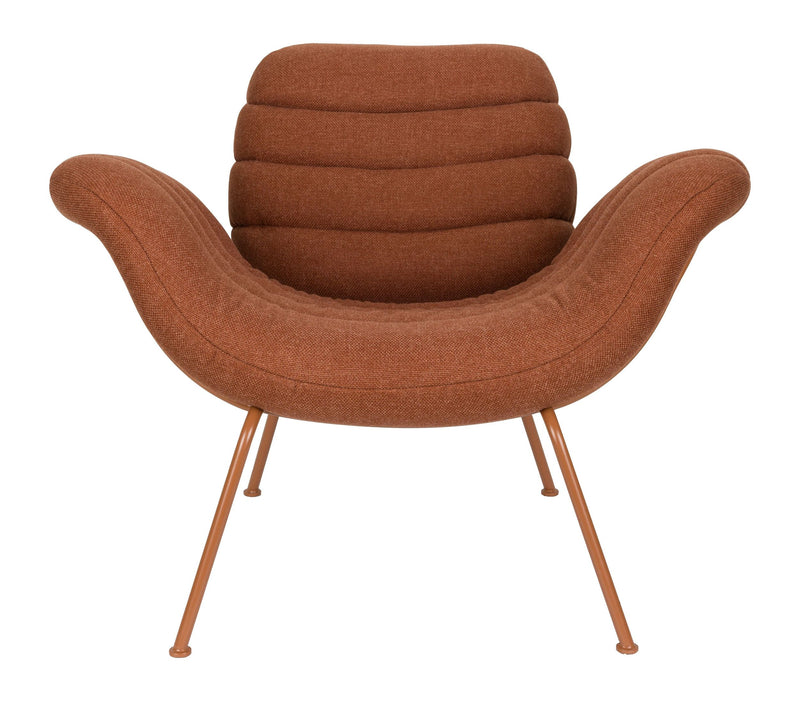 Loungesessel Verte Terracotta mit Stahlgestell für Wohnzimmer