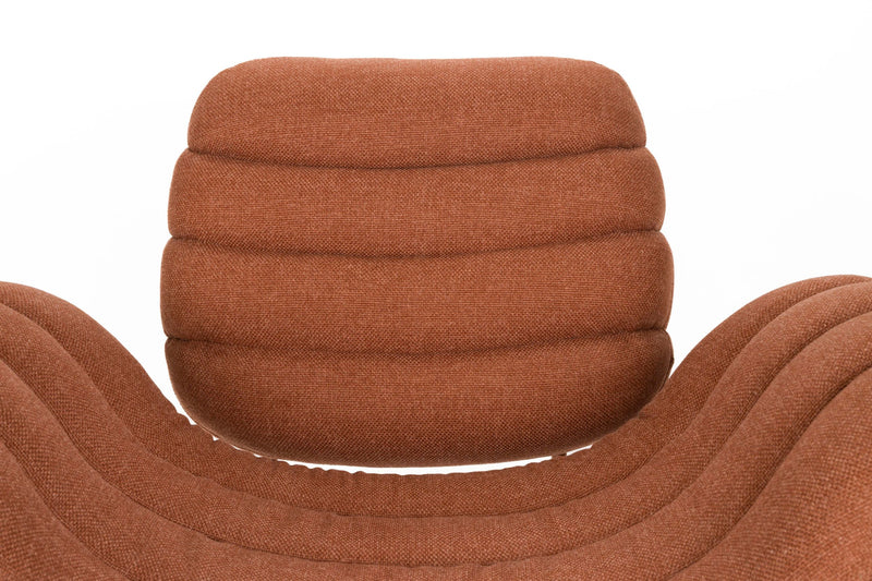 Loungesessel Verte Terracotta mit Stahlgestell für Wohnzimmer