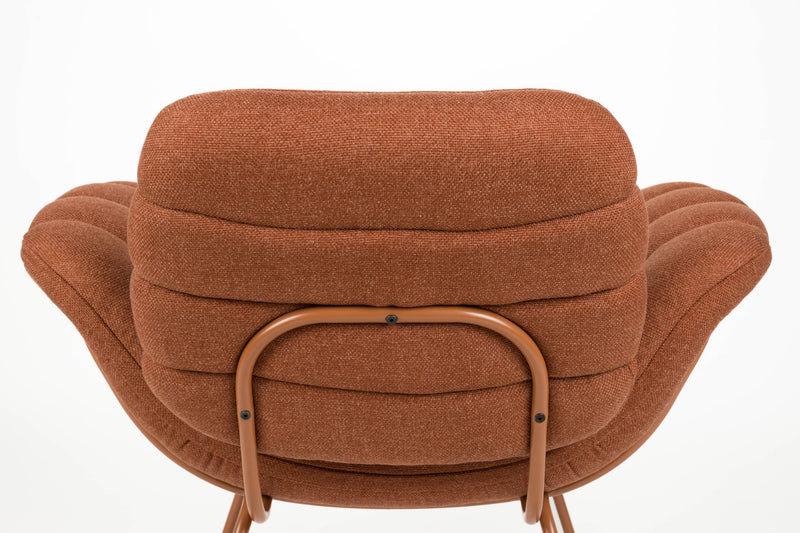 Loungesessel Verte Terracotta mit Stahlgestell für Wohnzimmer