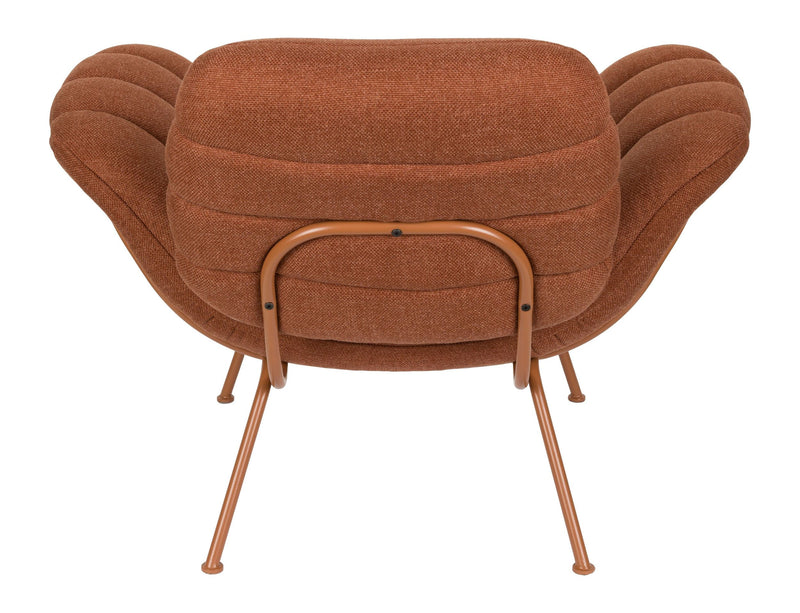 Loungesessel Verte Terracotta mit Stahlgestell für Wohnzimmer