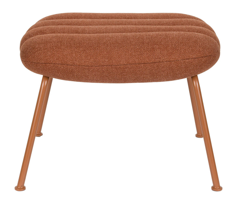 Hocker Verte Terracotta mit Stahlgestell für Wohnzimmer & Schlafzimmer