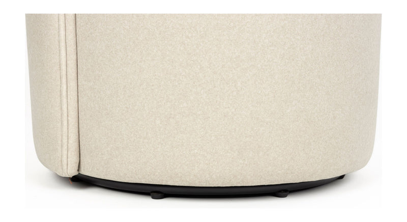 Loungesessel Plush Beige mit Samtbezug und Rückenlehne bis zum Boden
