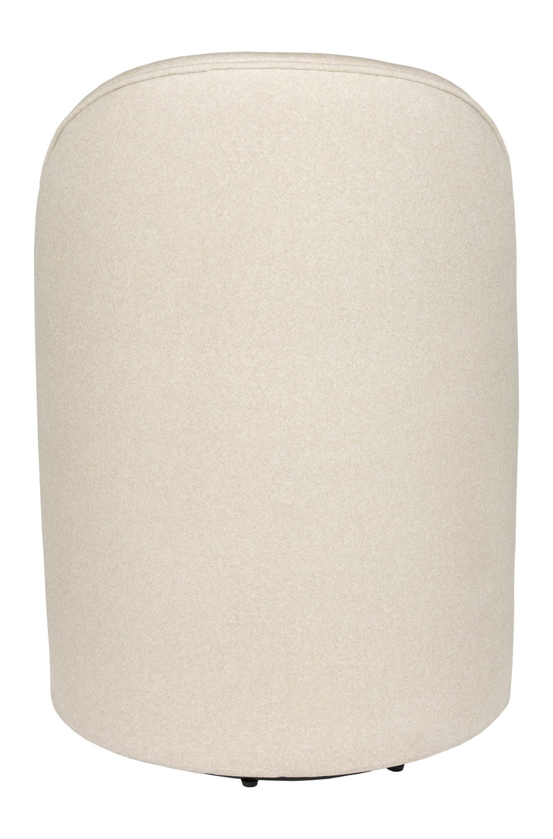 Loungesessel Plush Beige mit Samtbezug und Rückenlehne bis zum Boden