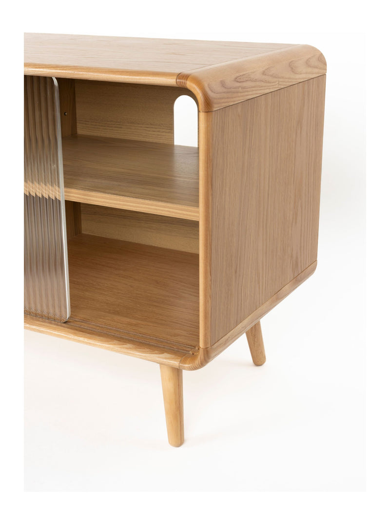 Sideboard Rise Medium Natural mit Eichenfurnier von Zuiver