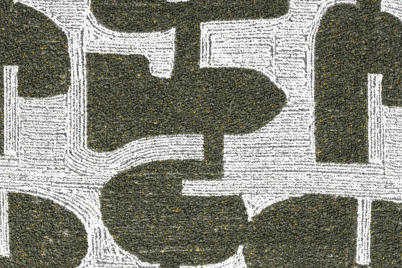 Sessel Ridge Deco Symbols im 2er-Set, Grün mit Chromgestell
