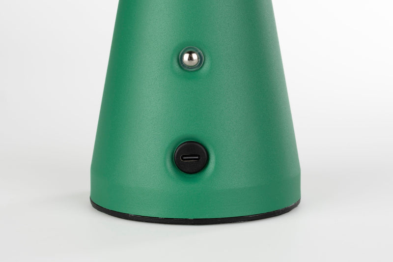 Tischlampe Bello Grün von Zuiver, kabellos & dimmbar für außen