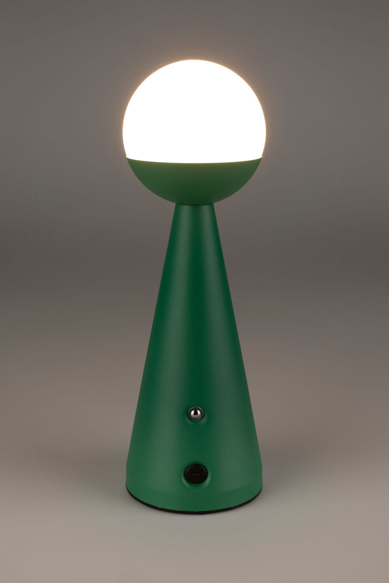 Tischlampe Bello Grün von Zuiver, kabellos & dimmbar für außen