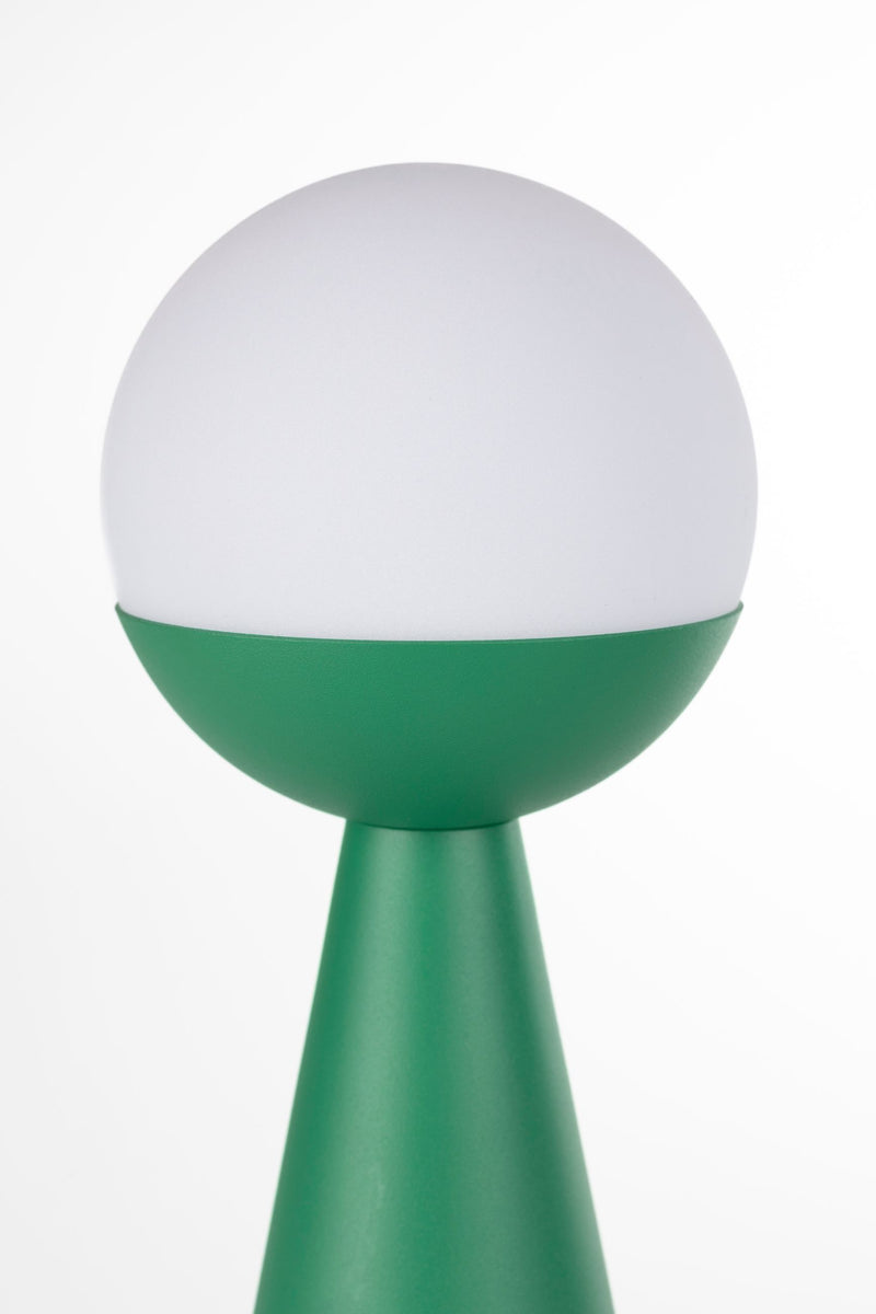 Tischlampe Bello Grün von Zuiver, kabellos & dimmbar für außen