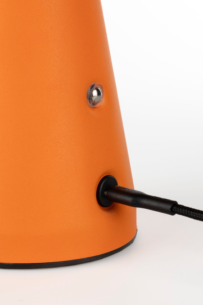 Tischlampe Bello Orange von Zuiver, kabellos & dimmbar für Balkon
