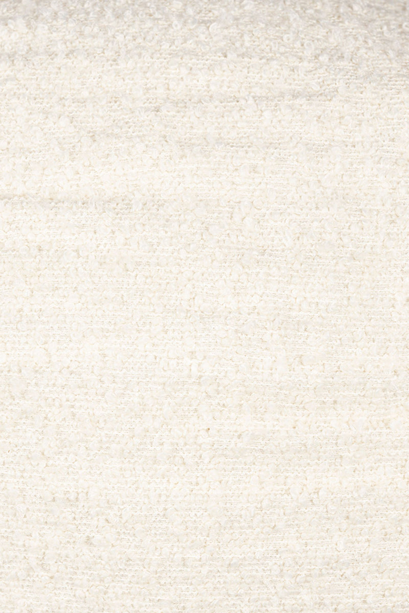 Pendelleuchte Cocoon XL von Zuiver, Bouclé-Stoff in Creme, E27-Fassung