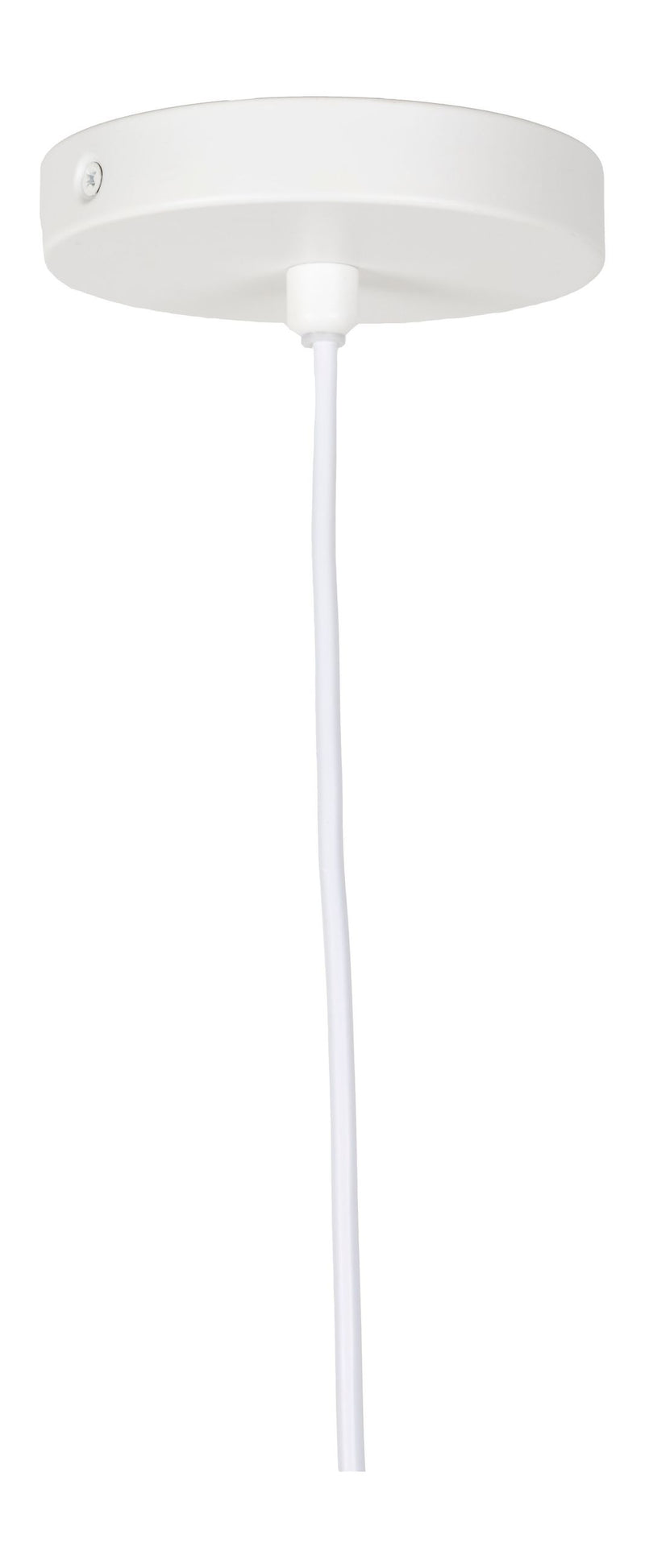 Pendelleuchte Cocoon XL von Zuiver, Bouclé-Stoff in Creme, E27-Fassung