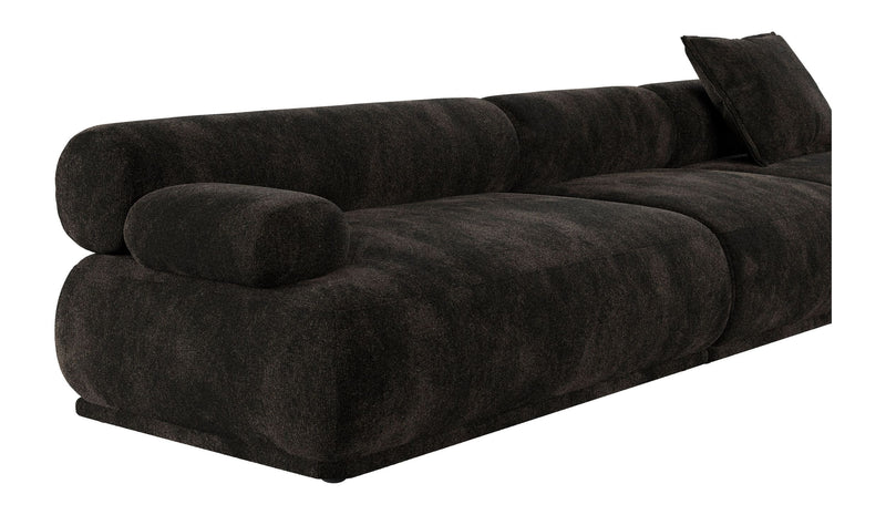 Sofa Rembrandt 4,5-Sitzer Dark Brown mit Rippstoff-Bezug von Zuiver